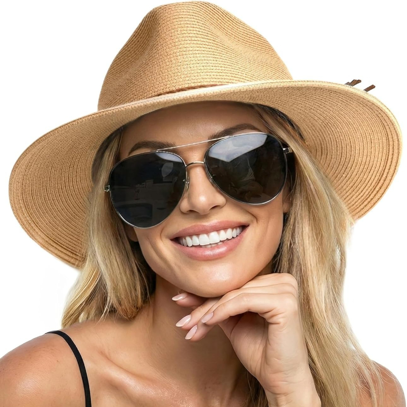 Bucket Hat Straw - Летняя соломенная пляжная шляпа для женщин,